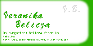 veronika belicza business card
